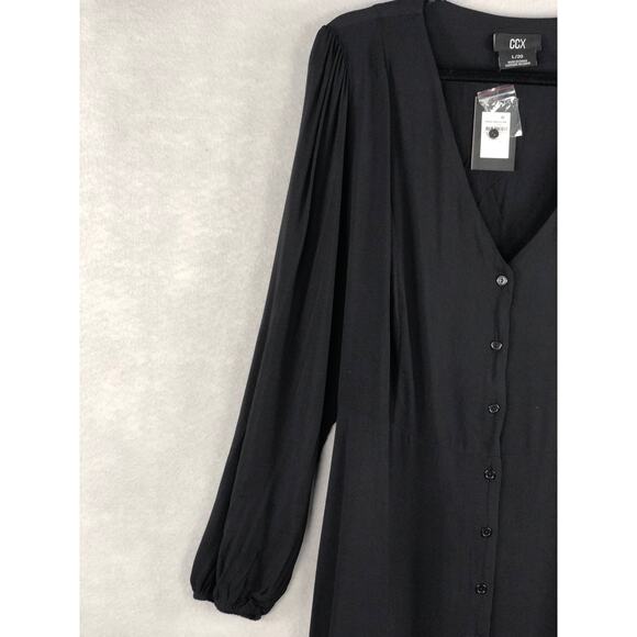 CCX women’s Size L/20 Relax Me Dress Black NEW - Picture 4 of 7